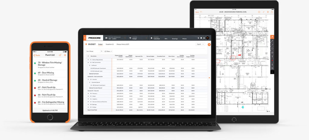 Procore Construction Tender Software