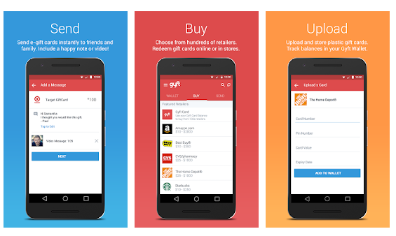 Gyft e-Wallet apps